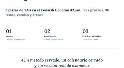 Curso Técnico/a de Administración General · Conselh Generau d'Aran 2026 · cartel vertical