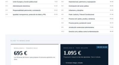 Folleto informativo de Curso Letrado/a - Ayuntamiento de Cádiz 2026
