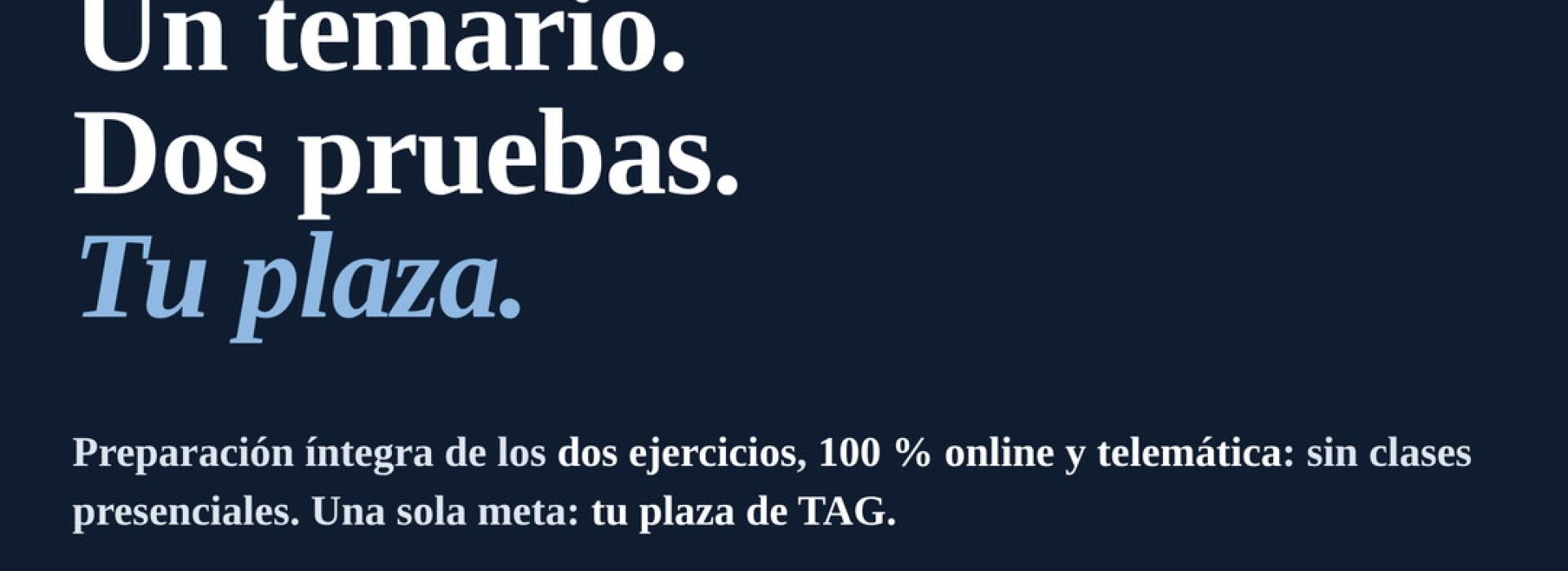 Portada de Curso Oposición TAG Alcobendas 2026