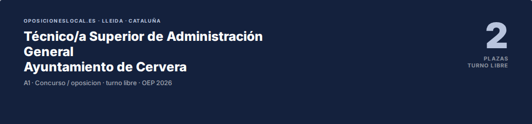 Curso TAG · Ayuntamiento de Cervera (Lleida) 2026