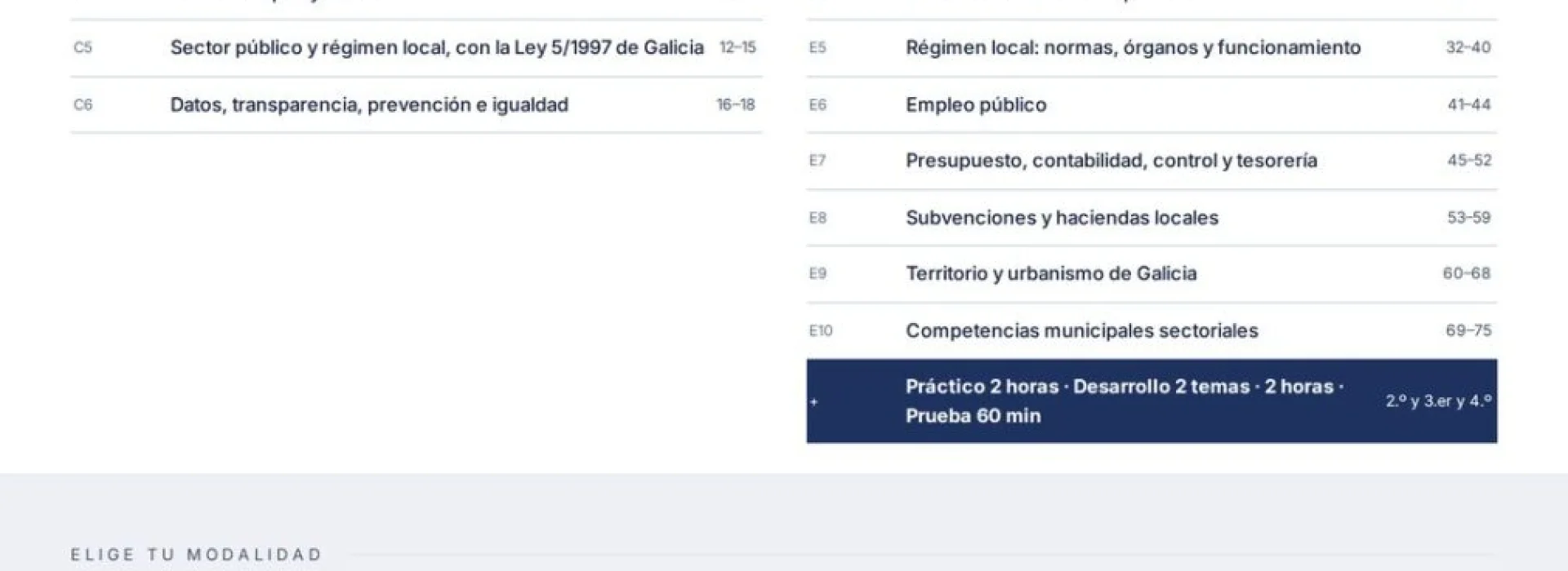 Curso online oposiciones Técnico/a de Administración General Ayuntamiento de A Coruña 2026