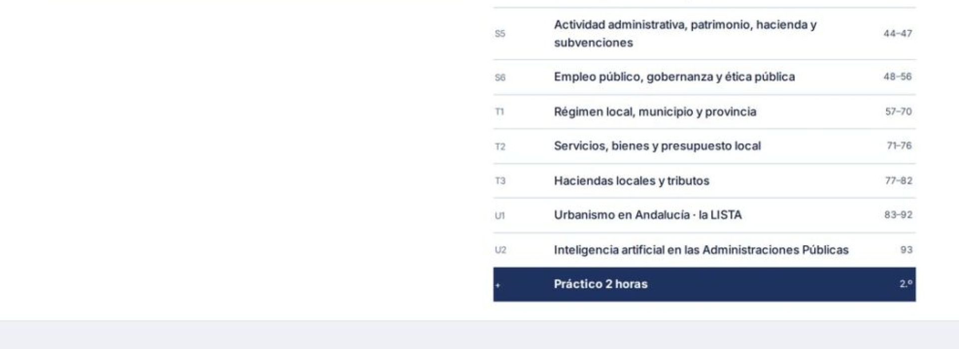 Curso online oposiciones Licenciado/a en Derecho Ayuntamiento de Algeciras 2026