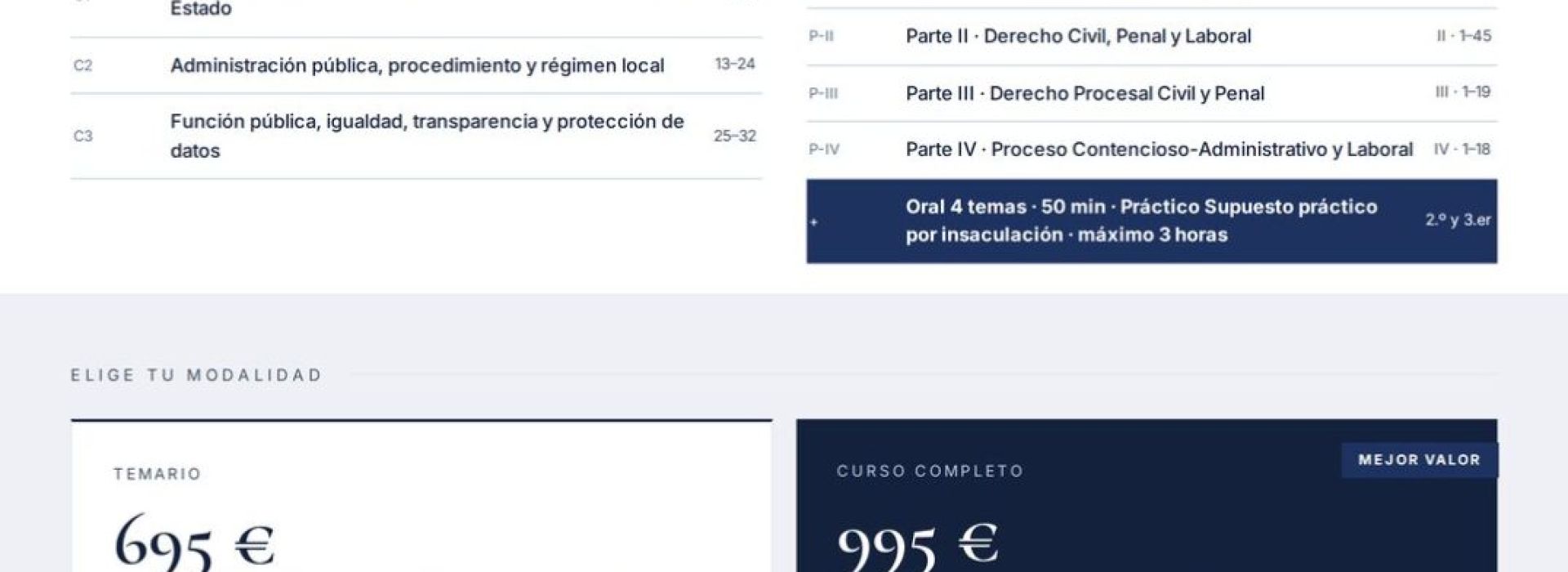 Curso online oposiciones Letrado/a Diputación Provincial de Huelva 2026