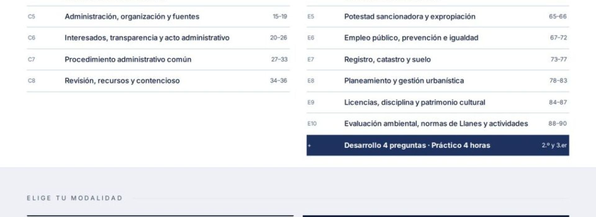 Curso online oposiciones Técnico/a de Administración General Ayuntamiento de Llanes 2026