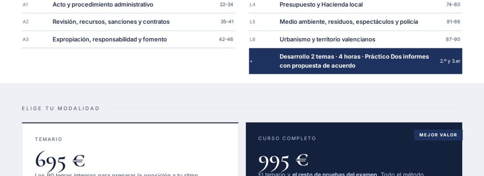 Curso online oposiciones Técnico/a de Administración General Ayuntamiento de Nules 2026
