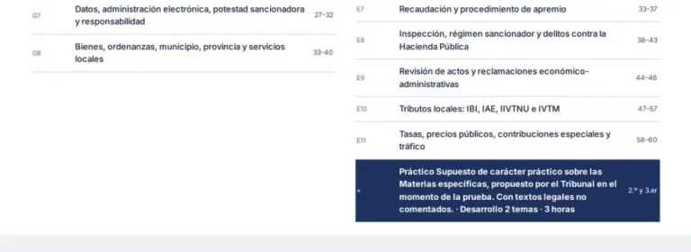 Curso online oposiciones Técnico/a de Administración General OPAEF · Diputación de Sevilla 2026