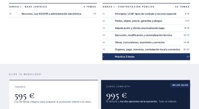 Curso online oposiciones Técnico/a de Contratación Ayuntamiento de Sant Joan d'Alacant 2026