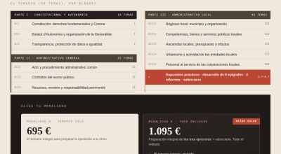Folleto informativo de Curso Oposiciones TAG Ayuntamiento de Torrent (5 plazas) - Online