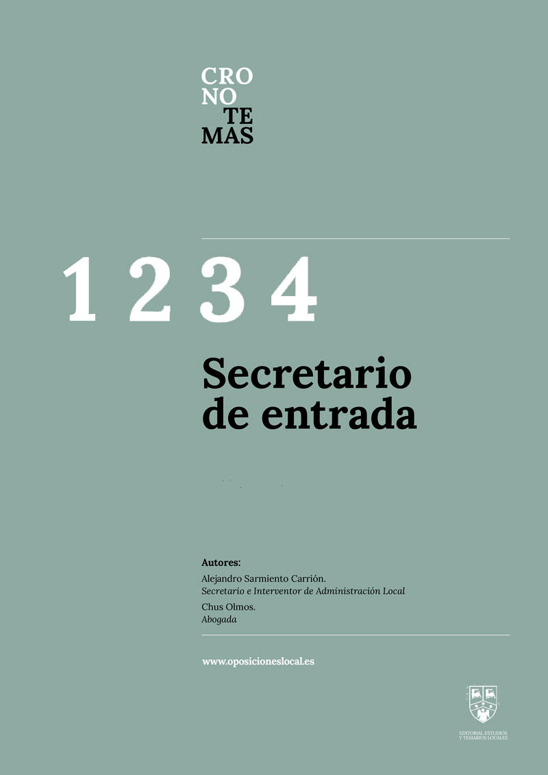PACK 4 TOMOS Oposición de Secretaría de entrada