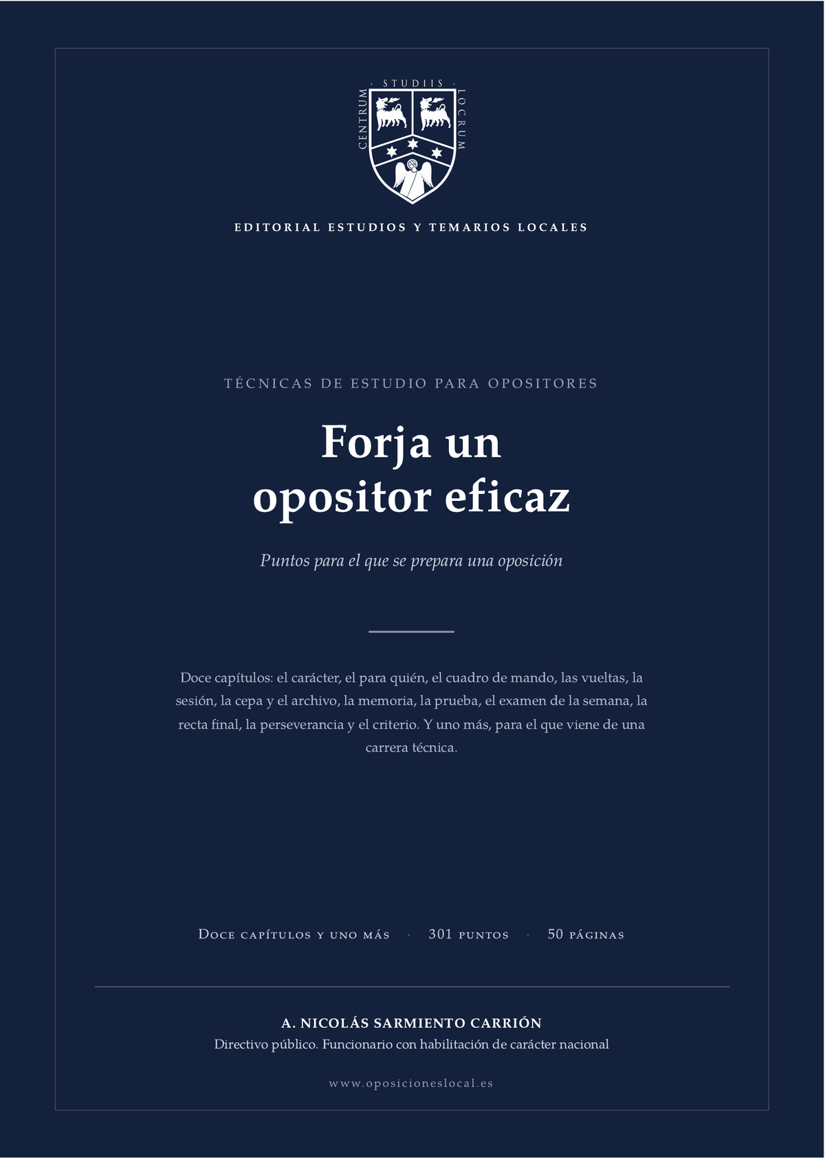 Portada del libro Forja un opositor eficaz