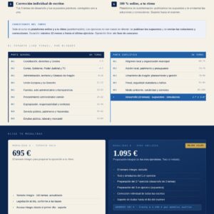 Folleto informativo de Curso oposiciones TAG Utebo 2026 (online) - Técnico de Administración General