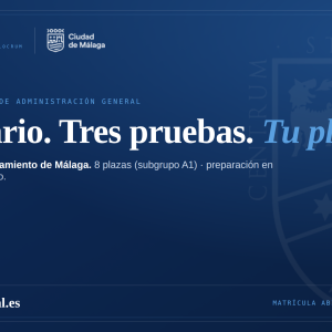 Curso Intensivo 8 Plazas TAG Ayuntamiento de Málaga (A1)