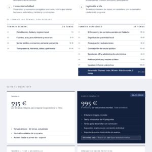 Curso online oposiciones Técnico/a Medio de Gestión Consorci d'Osona de Serveis Socials 2026