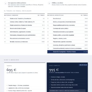 Curso online oposiciones Técnico/a de Administración General Ayuntamiento de Llanes 2026