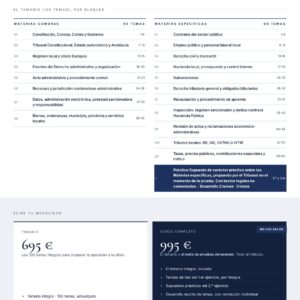 Curso online oposiciones Técnico/a de Administración General OPAEF · Diputación de Sevilla 2026