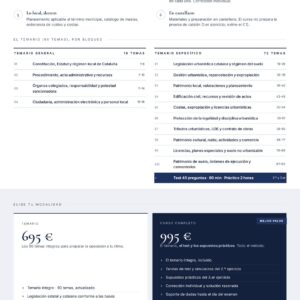 Curso online oposiciones Técnico/a de Administración General Ayuntamiento de Santa Susanna 2026