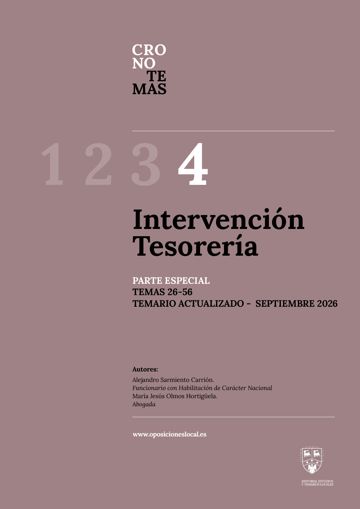 Temario de la oposición de Intervención-Tesorería en 2.500 palabras