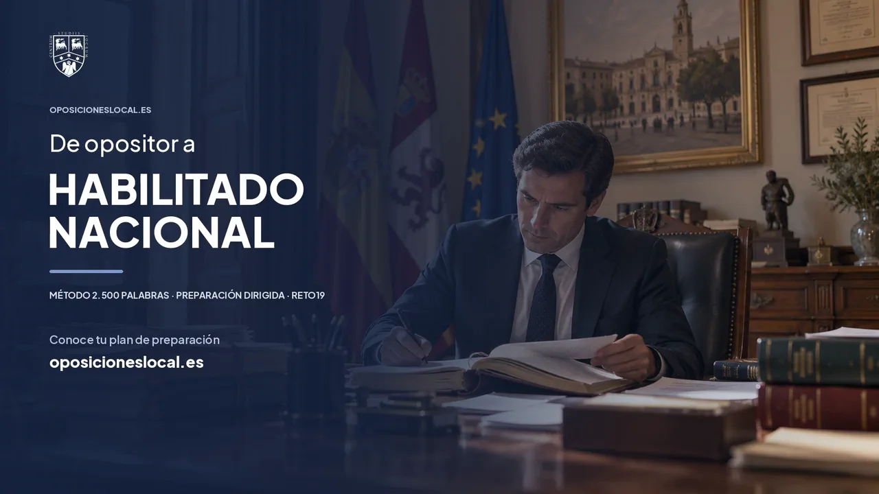 De opositor a habilitado nacional: método 2.500 palabras, preparación dirigida y Reto19