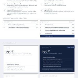 Curso online oposiciones Técnico/a de Gestión Ayuntamiento de El Campello 2026