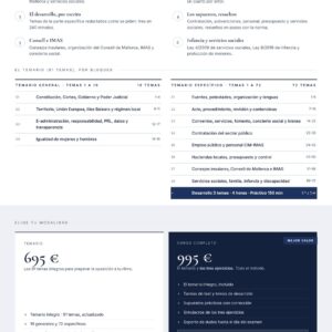 Curso online oposiciones Técnico/a de Administración General Instituto Mallorquín de Asuntos Sociales 2026